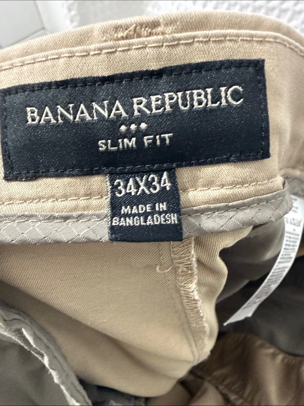 Banana Republic Men’s SLIM CORE TEMP CHINO Pants Size 34/34